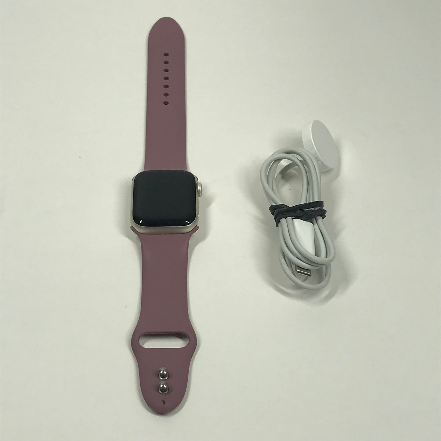 Unlocked Apple Watch SE 2nd Gen 40MM Silver Aluminum Pink Sport Band MNTL3LL/A