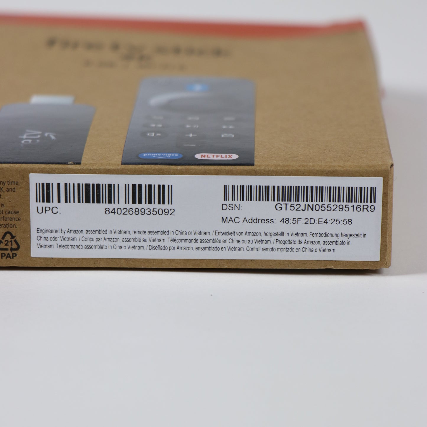 New Amazon Fire TV Stick 4K Streaming Media Device B0CJM1GNFQ