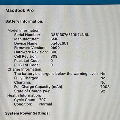 2019 Apple MacBook Pro 16" i9 2.3GHz 64GB RAM 1TB SSD Silver A2141