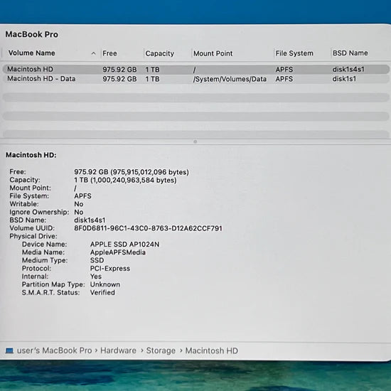 2019 Apple MacBook Pro 16" i9 2.3GHz 64GB RAM 1TB SSD Silver A2141