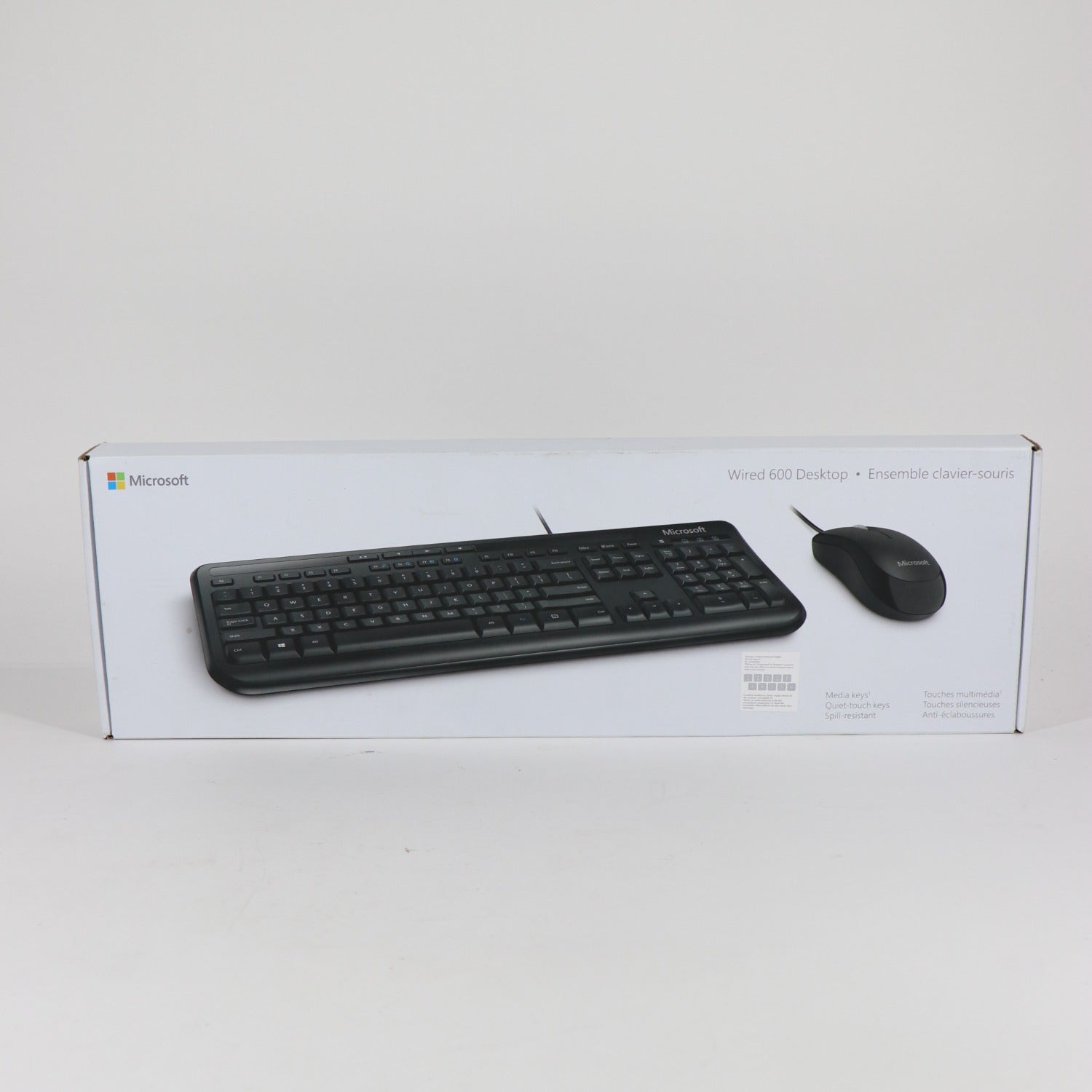 New Microsoft Wired 600 Desktop Wired Keyboard and Mouse Set 15761113 ...