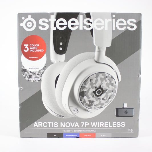 New SteelSeries Arctis Nova 7P Camo 61562 Wireless Gaming Headset Multi-Platform