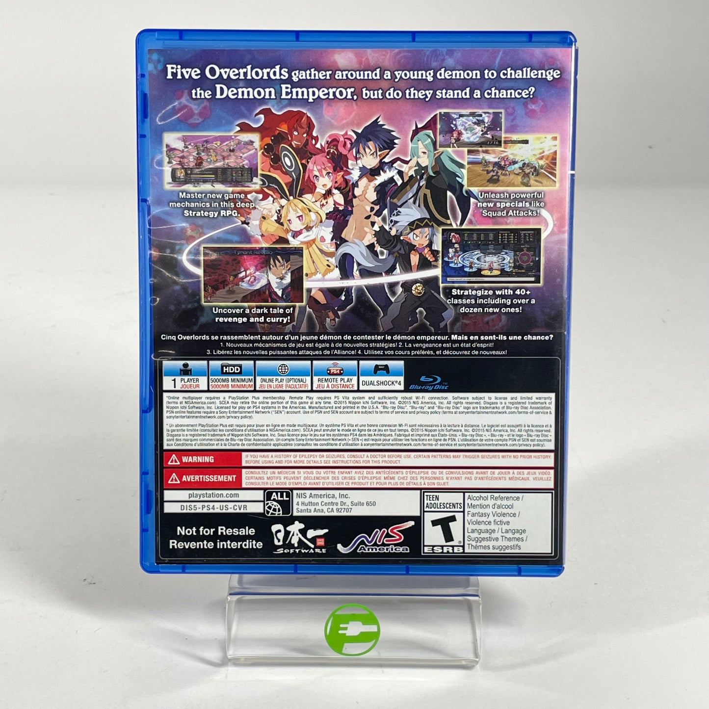 Disgaea 5: Alliance of Vengeance (Sony PlayStation 4 PS4, 2015)