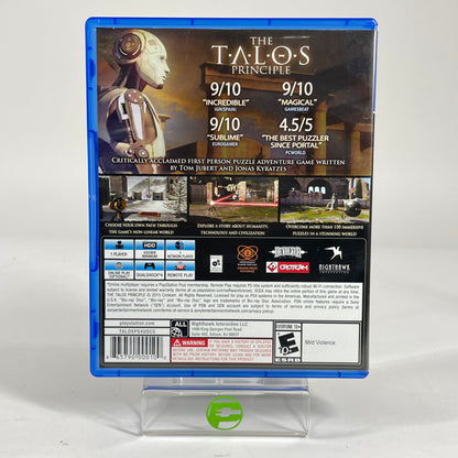 The Talos Principle: Deluxe Edition (Sony PlayStation 4 PS4, 2015)