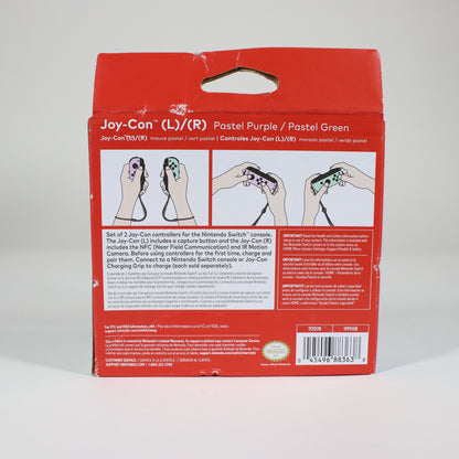 New Nintendo Switch Joy-Con Controller 117078 Pastel Pink/Pastel Green