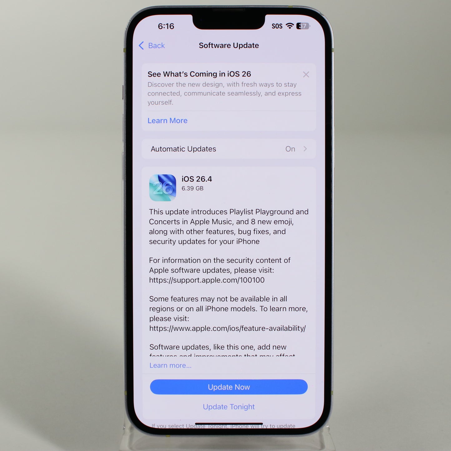 Unlocked Apple iPhone 14 Plus 128GB 18.2 Purple MQ3U3LL/A