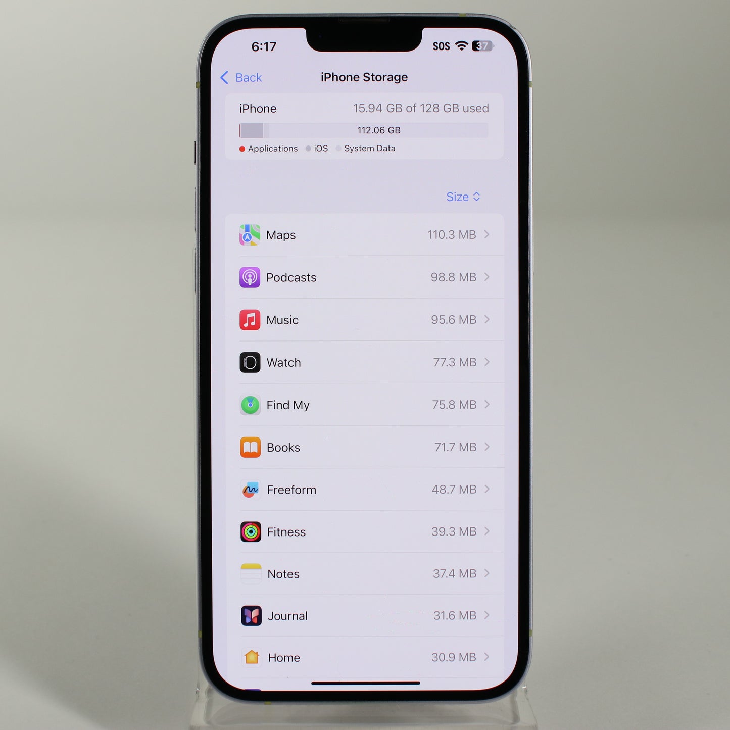 Unlocked Apple iPhone 14 Plus 128GB 18.2 Purple MQ3U3LL/A