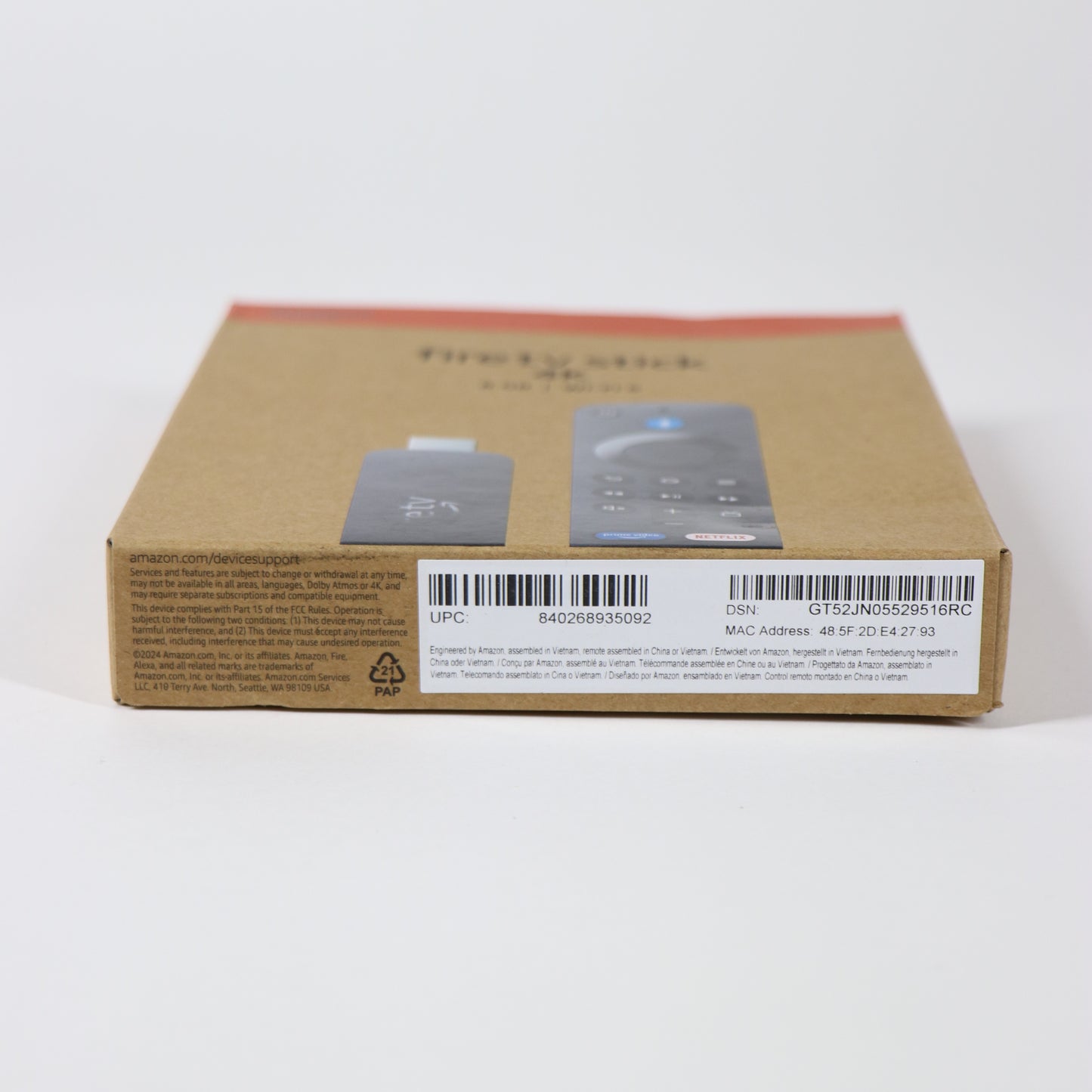 New Amazon Fire TV Stick 4K Streaming Media Device B0CJM1GNFQ