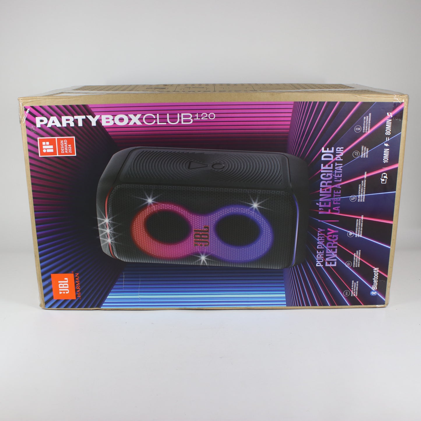 New JBL PartyBox Club 120 Portable Party Speaker Black PARTYBOX120