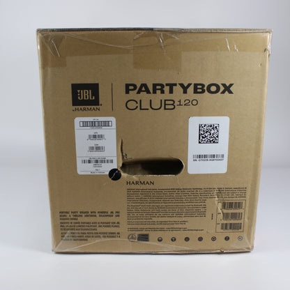 New JBL PartyBox Club 120 Portable Party Speaker Black PARTYBOX120