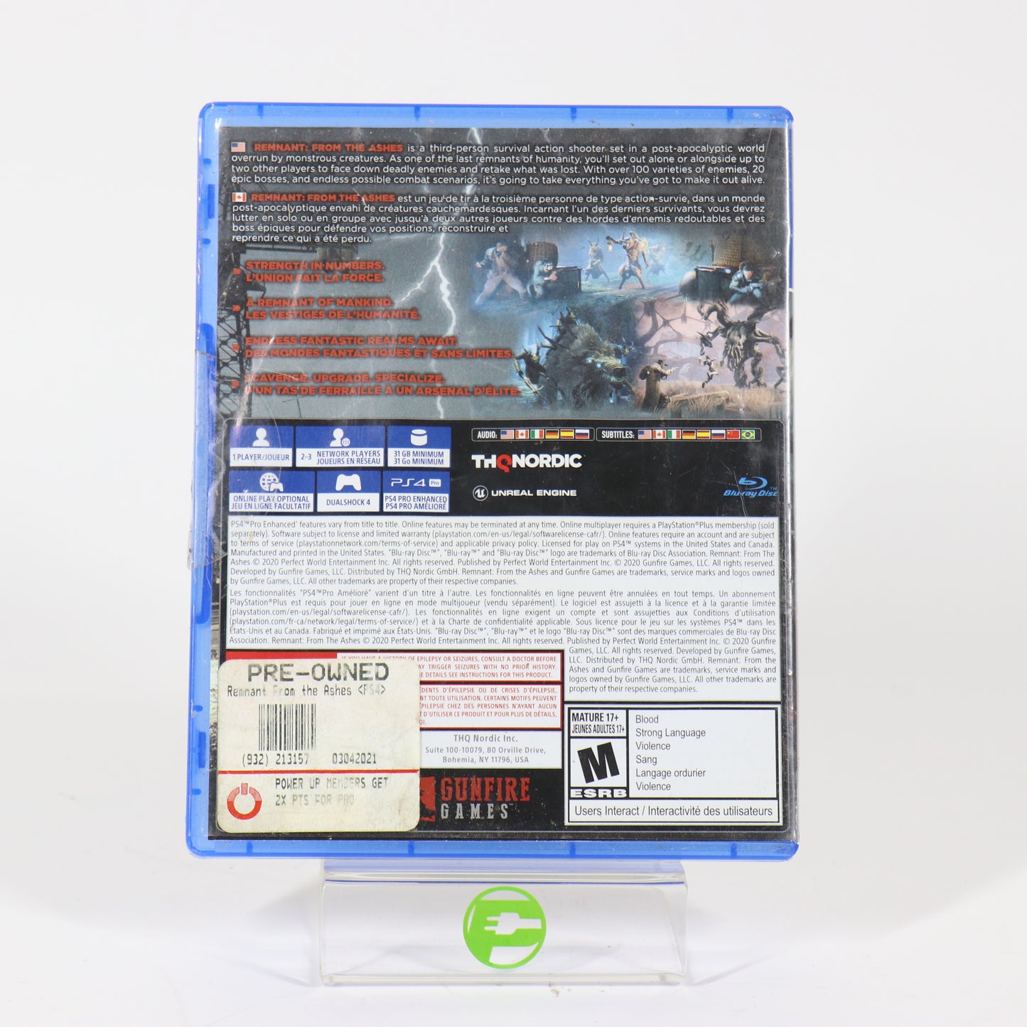 Remnant From The Ashes (Sony PlayStation 4 PS4, 2019)