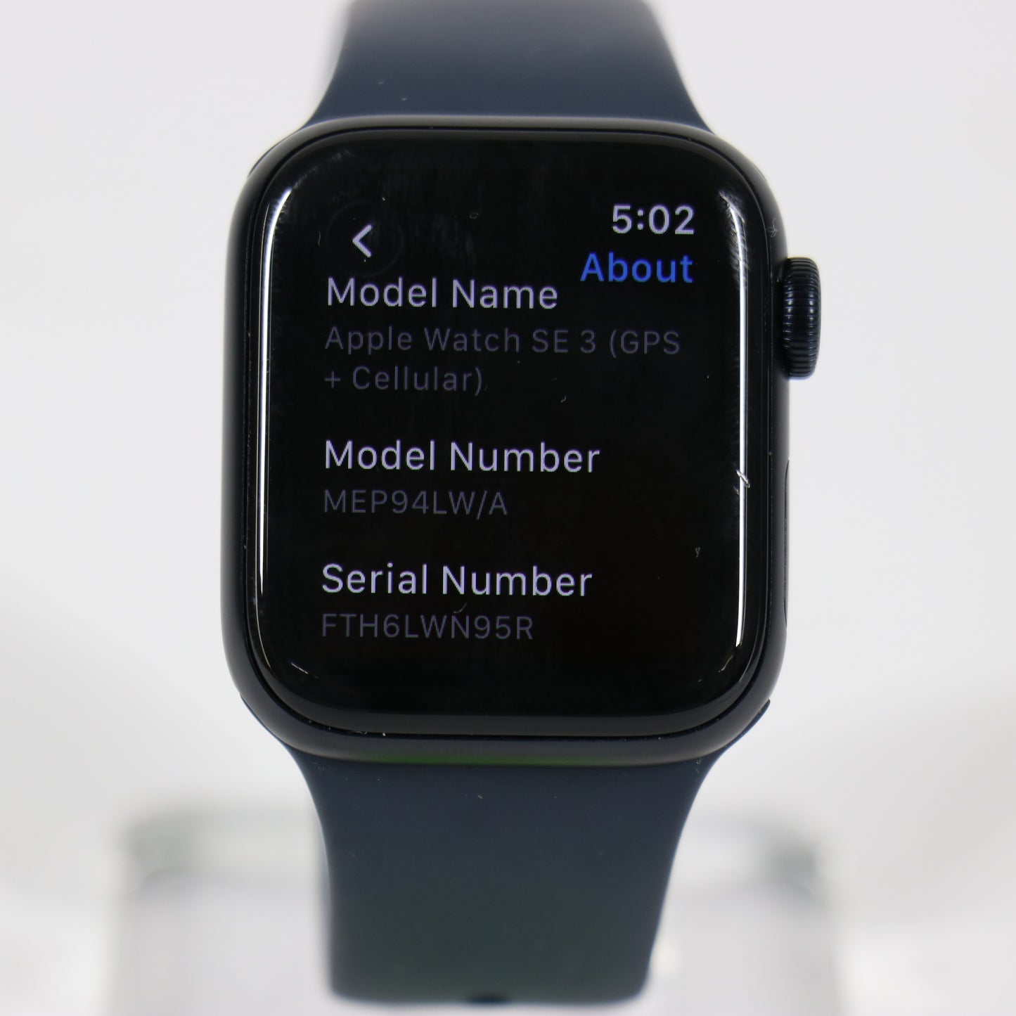 GPS Only Apple Watch SE 3 40MM Midnight Aluminum Midnight Sport Band MEP94LW/A