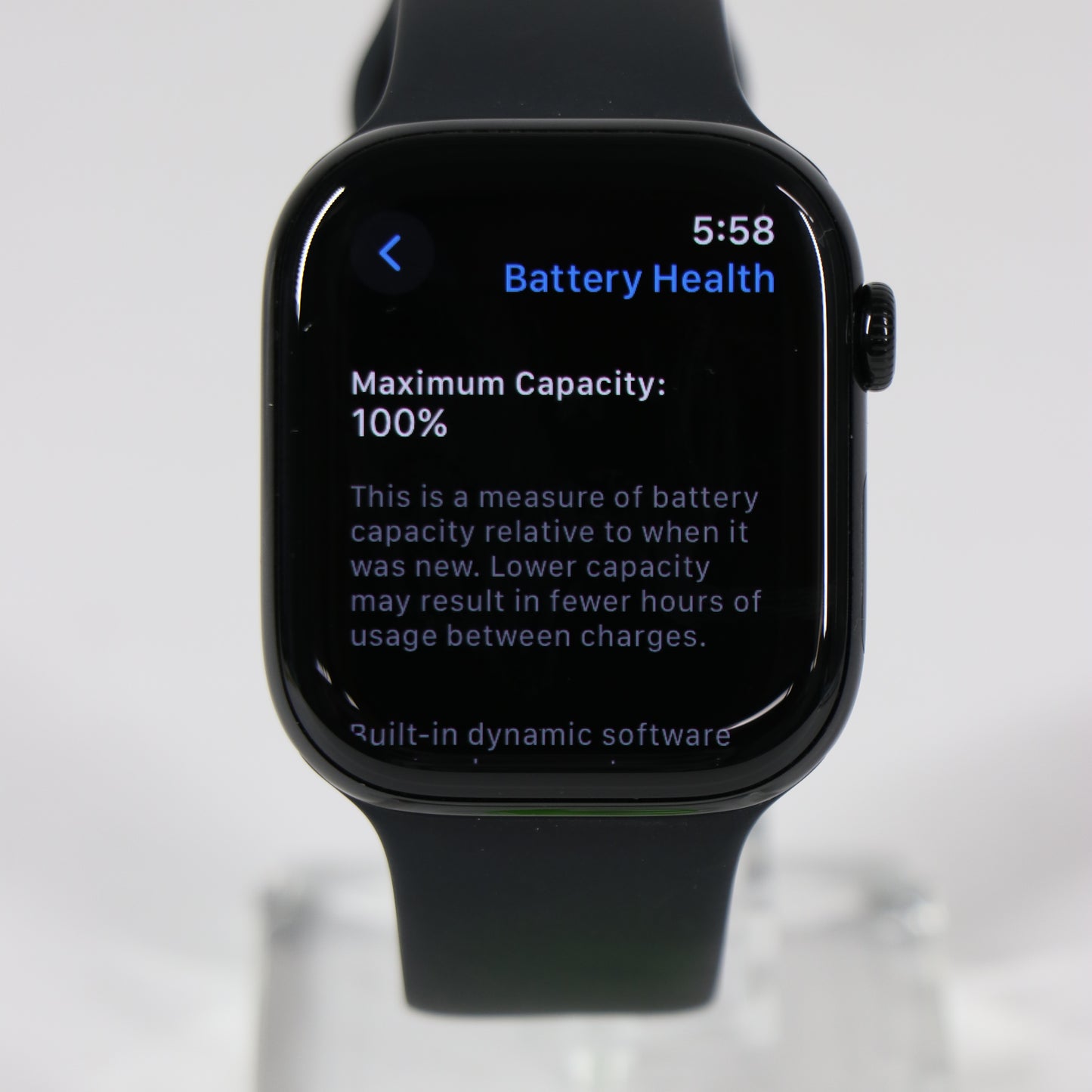 GPS Only Apple Watch Series 10 46MM Jet Black Aluminum Sport Band MWWQ3LW/A