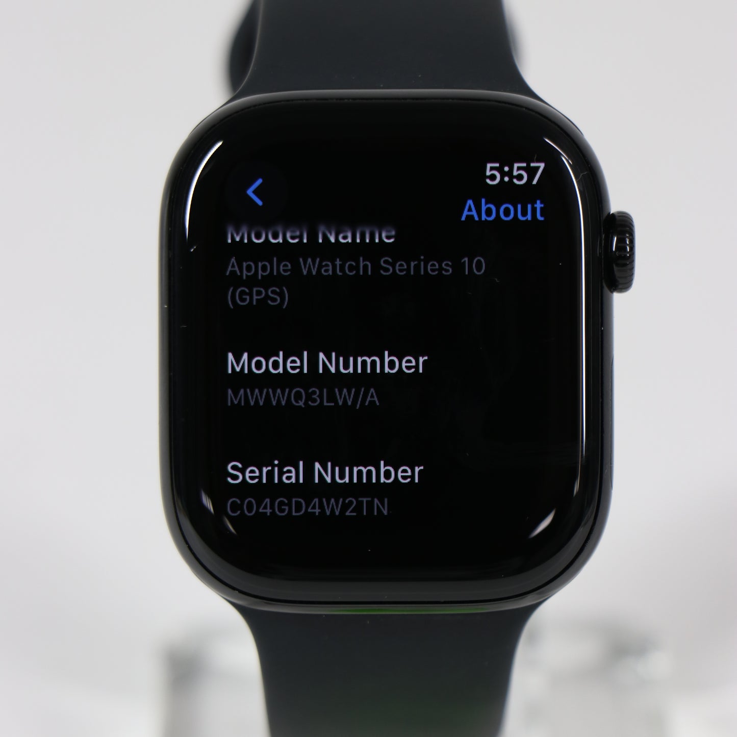 GPS Only Apple Watch Series 10 46MM Jet Black Aluminum Sport Band MWWQ3LW/A