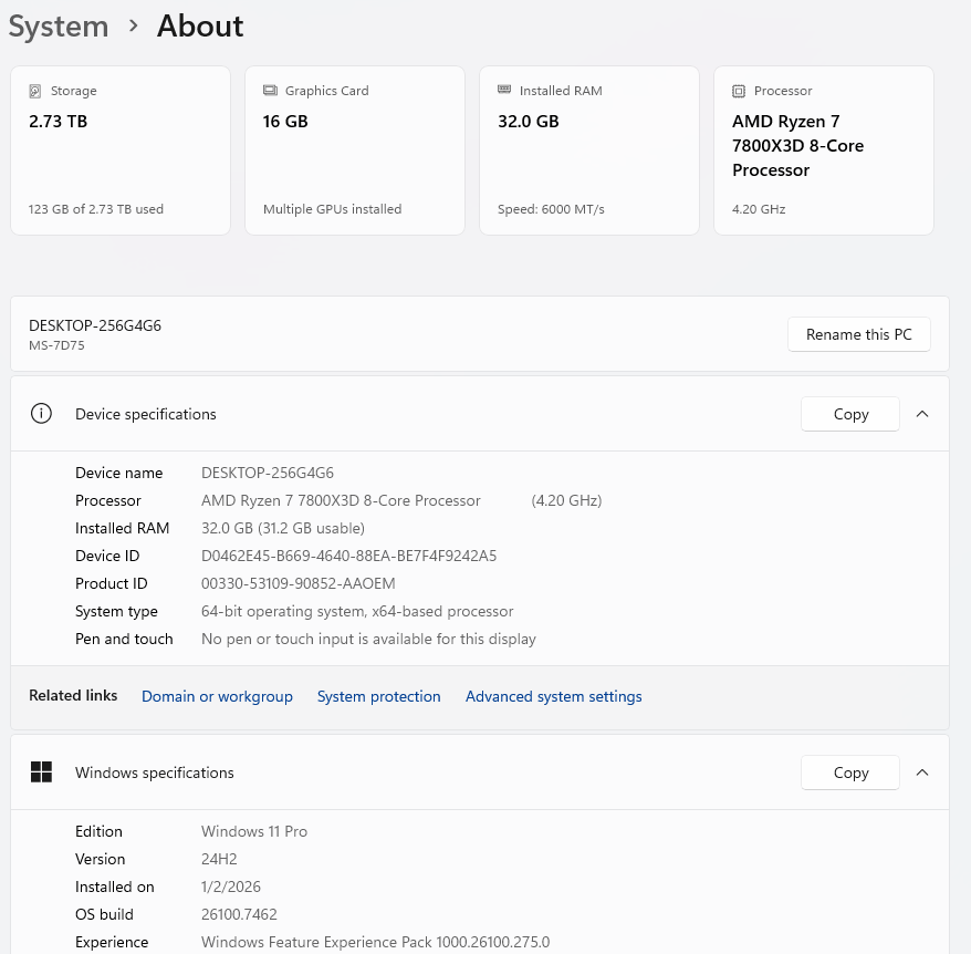 BEQUIET Custom PC RYZEN 7 7800 S3D 5.0GHz 32GB RAM 1TB SSD GeForce RTX 4070